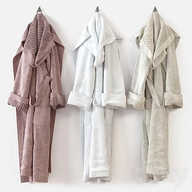 Bathrobe m01-1 3D Model Bathrobe m01-1 3D Model