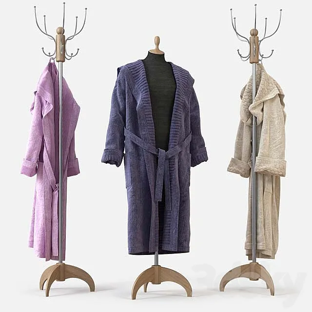Bathrobe m01-3 3DModel Bathrobe m01-3 3DModel
