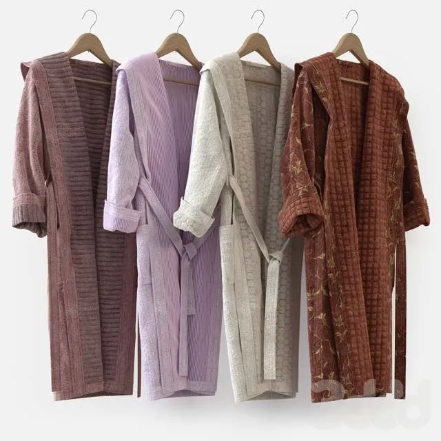Bathrobe m01-4 3D Model Bathrobe m01-4 3D Model