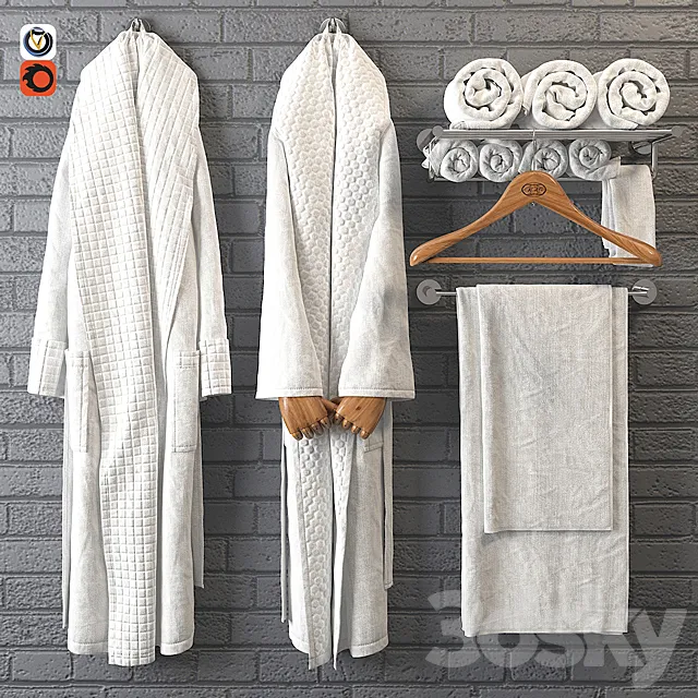Bathrobe m02-2 3DModel Bathrobe m02-2 3DModel