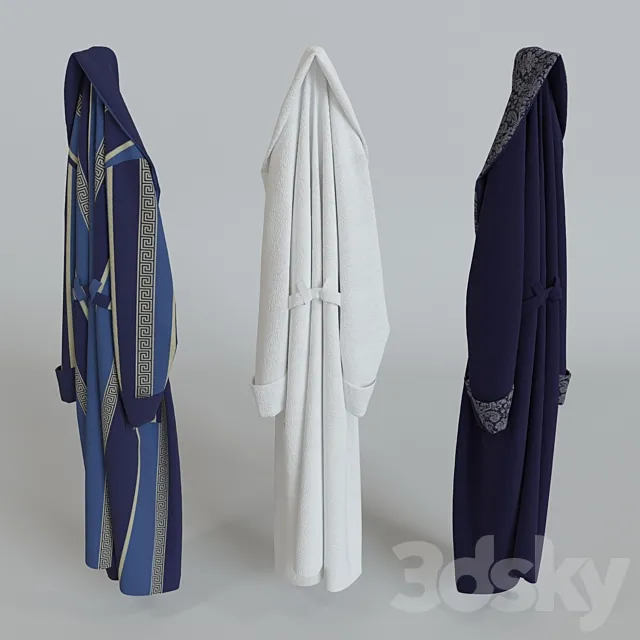Bathrobe on the hook 3DModel Bathrobe on the hook 3DModel