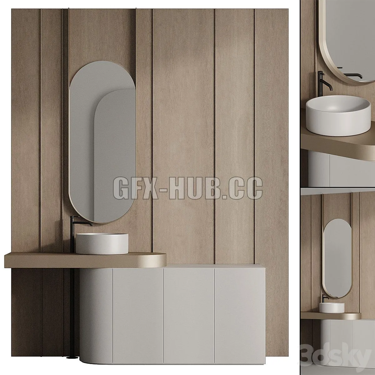 Bathroom 002 3D Model
