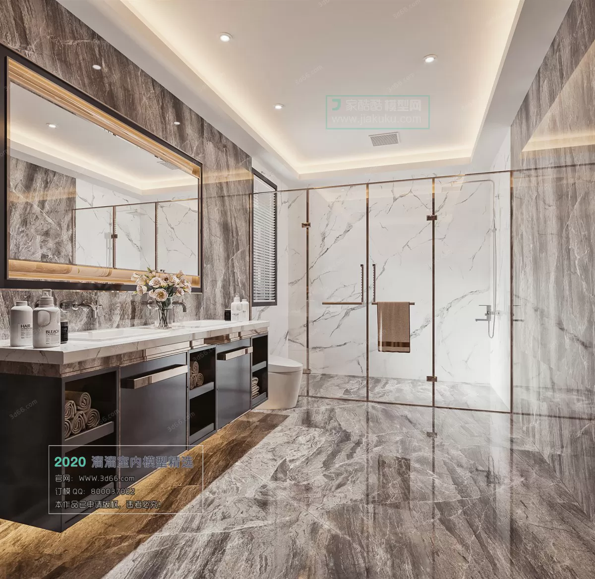 BATHROOM – 3D MODELS – MODERN STYLE – 011