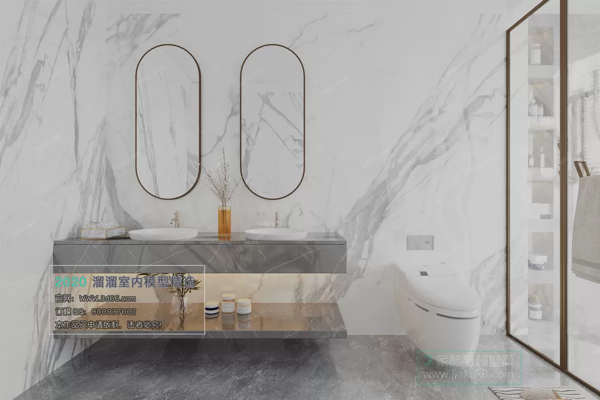 BATHROOM – 3D MODELS – MODERN STYLE – 003