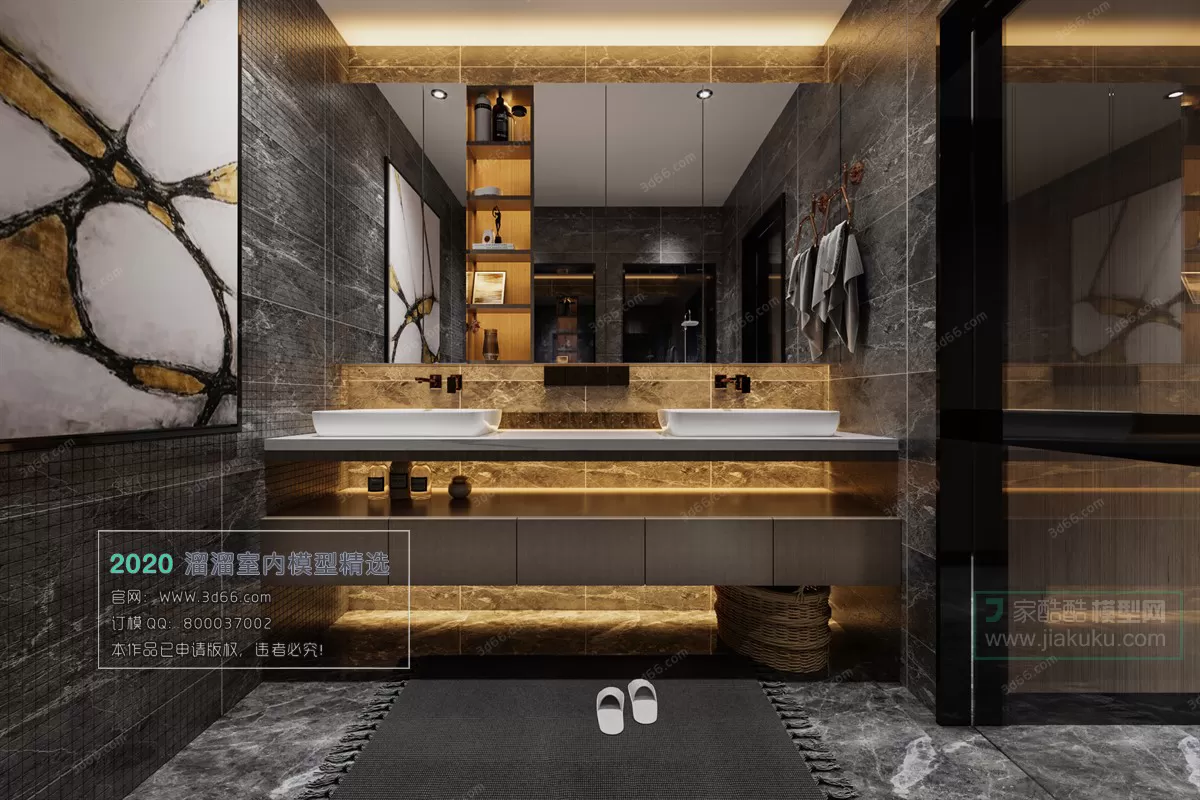 BATHROOM – 3D MODELS – MODERN STYLE – 005