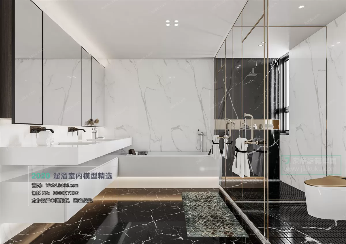 BATHROOM – 3D MODELS – MODERN STYLE – 007