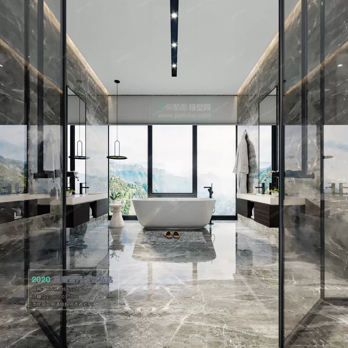 BATHROOM – 3D MODELS – MODERN STYLE – 009