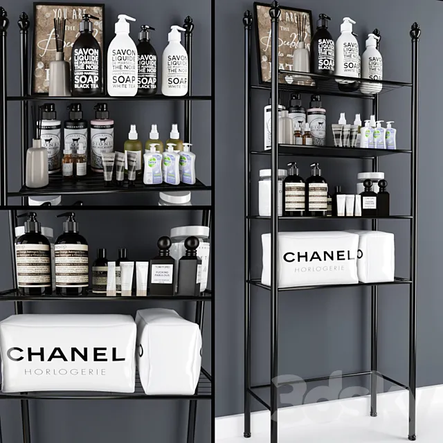 Bathroom Accessories 01 3D Model