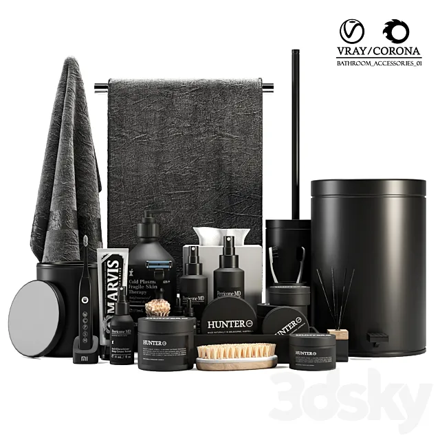 Bathroom Accessories 01 3DModel