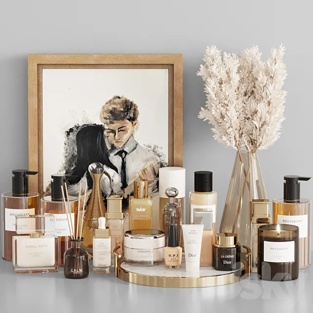 bathroom accessories 02 3D Model