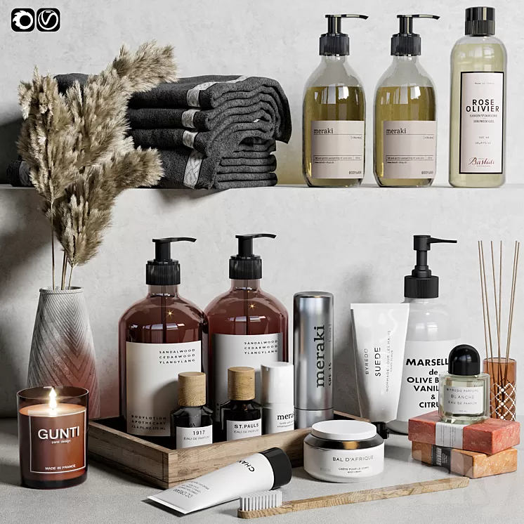 Bathroom accessories 03 3D Model