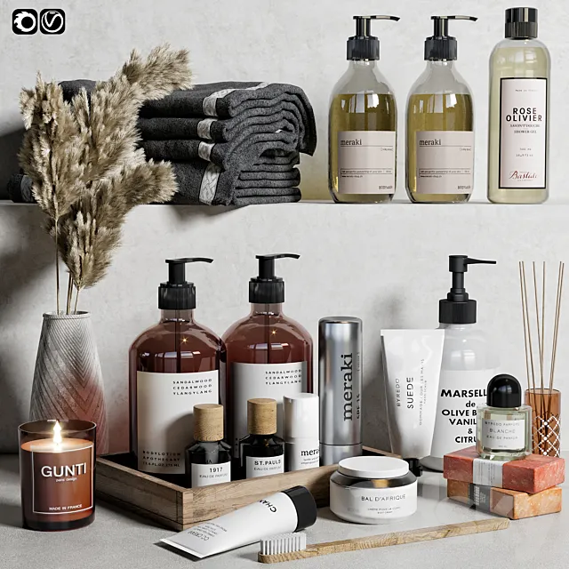 Bathroom accessories 03 3DModel