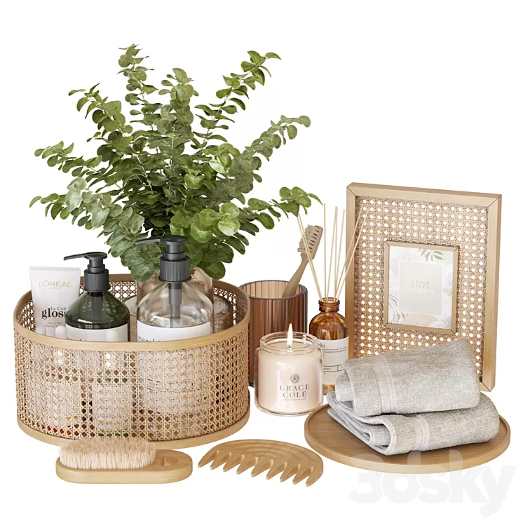 Bathroom Accessories-04 3D Model Free Download