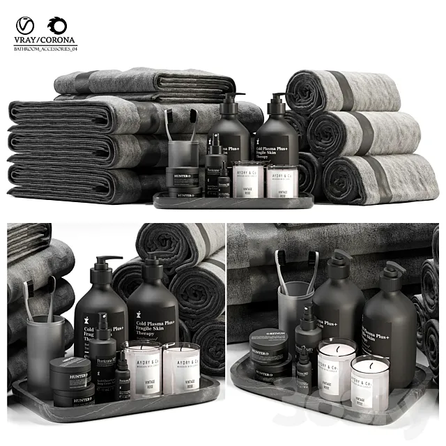 Bathroom Accessories 04 3D Model Bathroom Accessories 04 3D Model