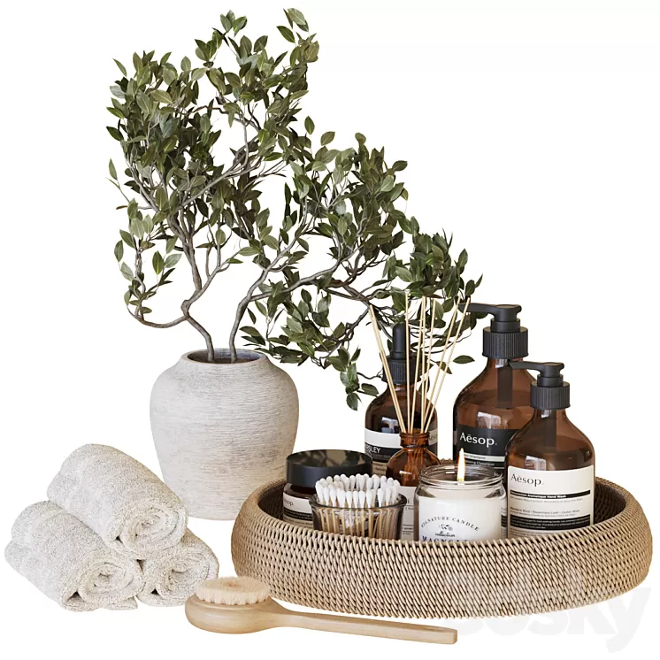 Bathroom Accessories-05 3D Model Free Download