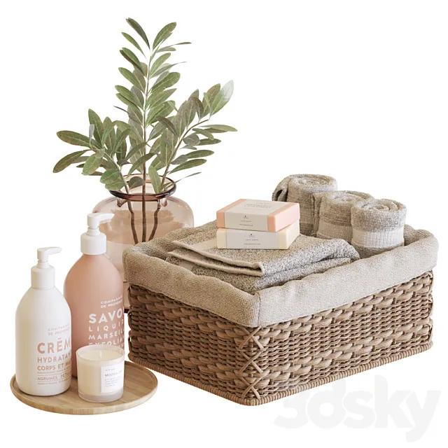 Bathroom Accessories-09 3D Model Bathroom Accessories-09 3D Model