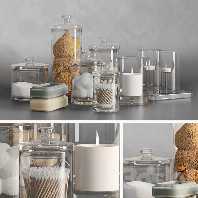 Bathroom accessories 1 3D Model