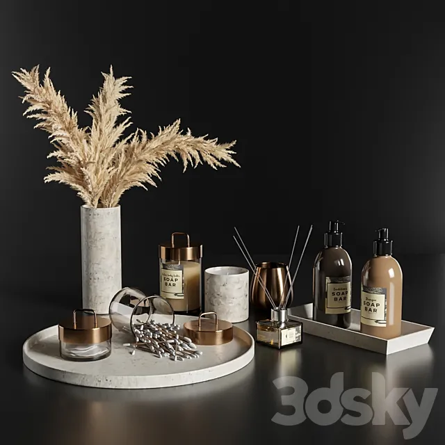 Bathroom accessories 1 3DModel