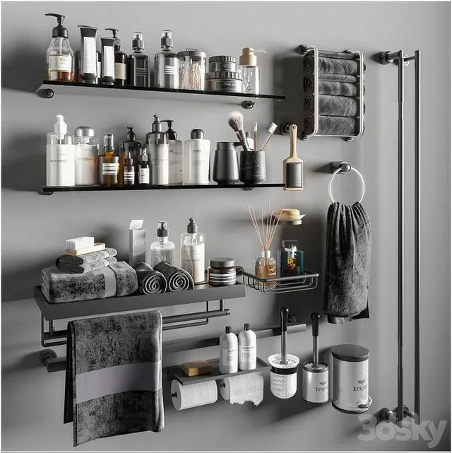 Bathroom accessories.12 3D Model Bathroom accessories.12 3D Model