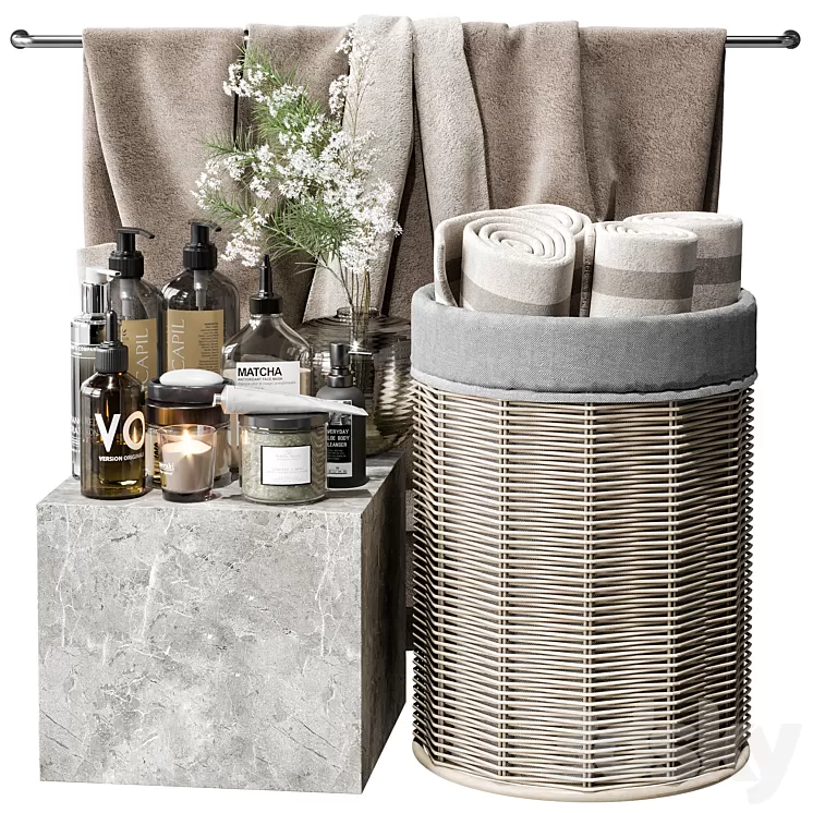 Bathroom accessories 15 3D Model Free Download Bathroom accessories 15 3D Model Free Download