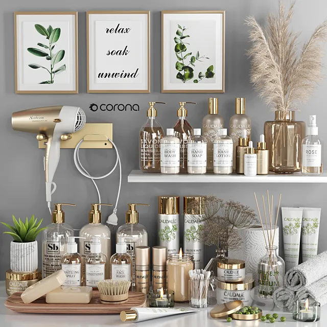 bathroom accessories 15_corona 3D Model bathroom accessories 15_corona 3D Model