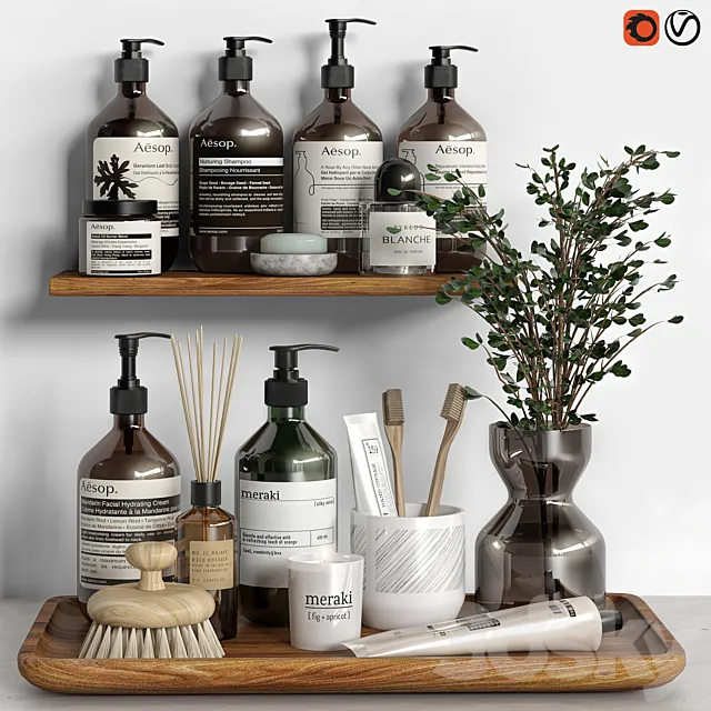 Bathroom Accessories 16 3D Model