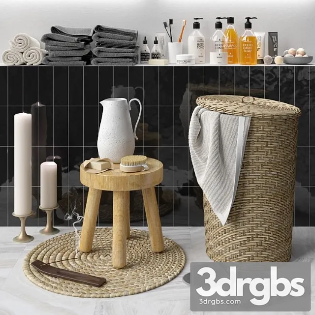 Bathroom Accessories 2 12 3D Model Download