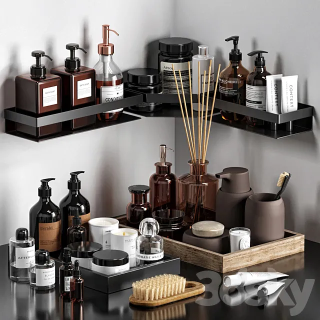 Bathroom accessories 2 3D Model