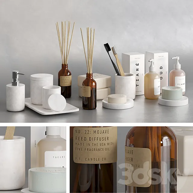 Bathroom accessories 2 3DModel