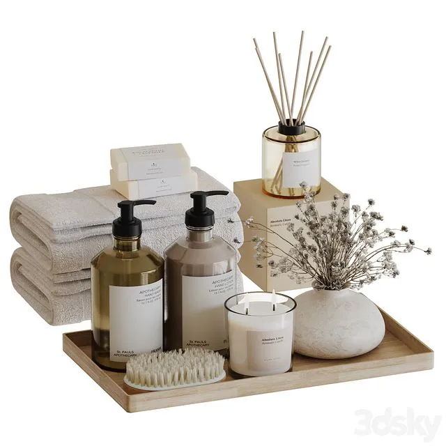 Bathroom Accessories-20 3D Model Bathroom Accessories-20 3D Model