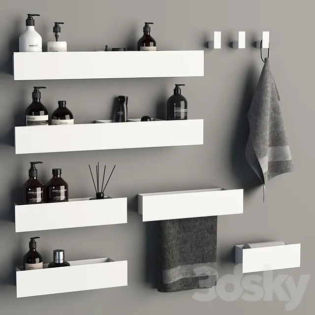 Bathroom accessories 23 3D Model
