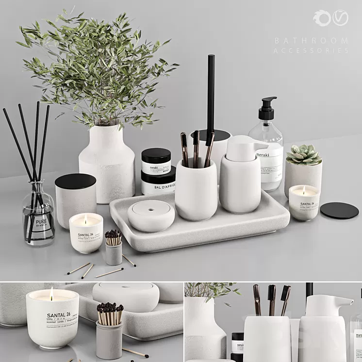 bathroom accessories 27 3D Model Free Download bathroom accessories 27 3D Model Free Download