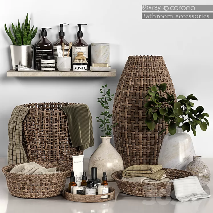 Bathroom accessories 29 3D Model