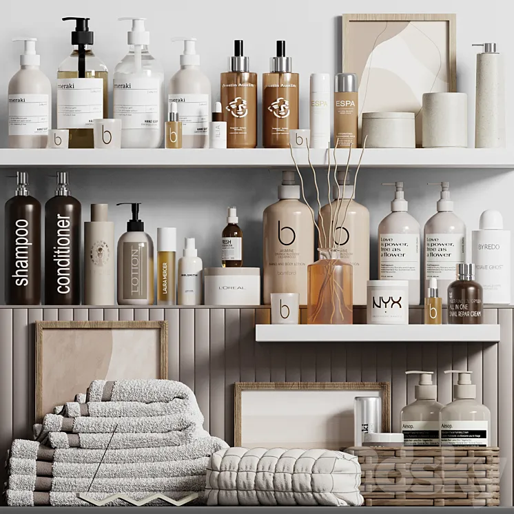 Bathroom Accessories 30 3D Model Free Download