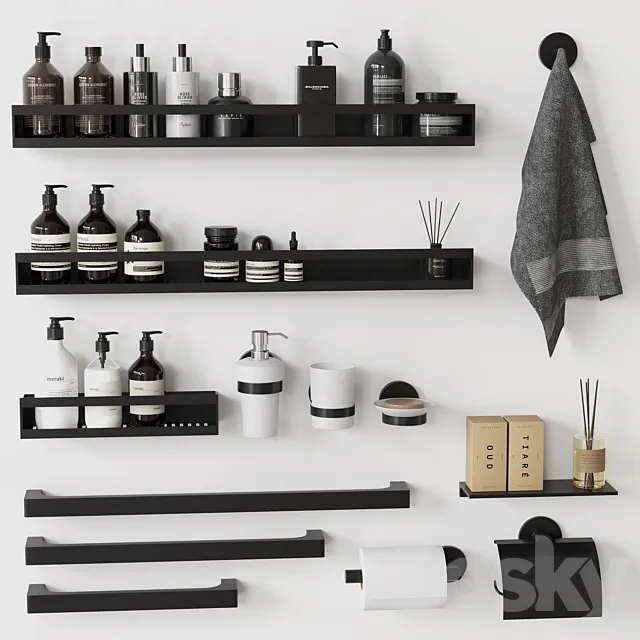 Bathroom Accessories 38 3D Model