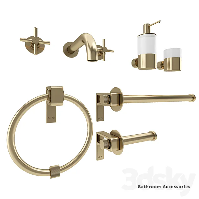 bathroom accessories 3D Model