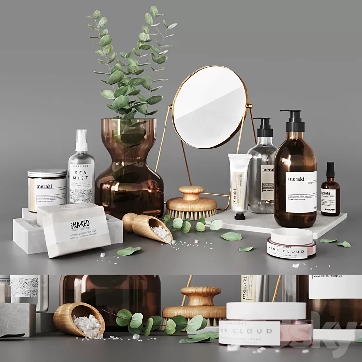 Bathroom accessories 3D Model