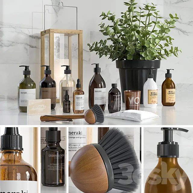 Bathroom accessories 4 3D Model