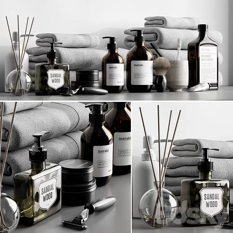 Bathroom Accessories 4 3D Model