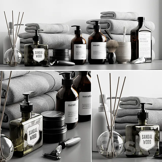 Bathroom Accessories 4 3DModel