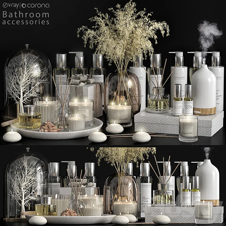 Bathroom accessories 45 3D Model Free Download Bathroom accessories 45 3D Model Free Download