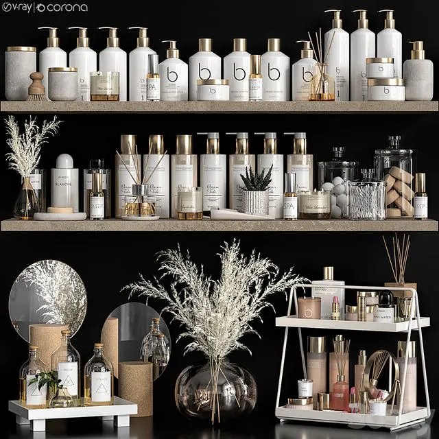 Bathroom accessories 46 3D Model Bathroom accessories 46 3D Model