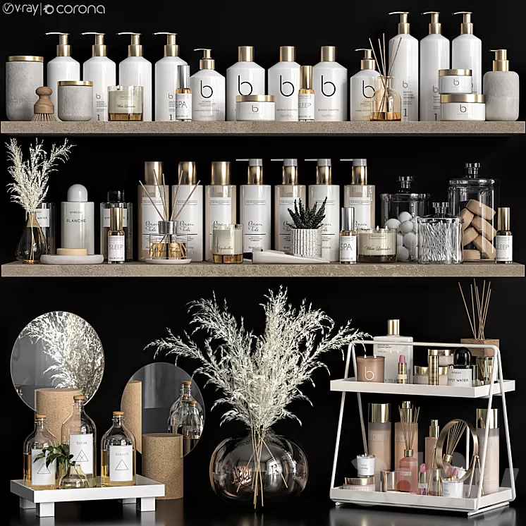 Bathroom accessories 46 3D Model Free Download Bathroom accessories 46 3D Model Free Download