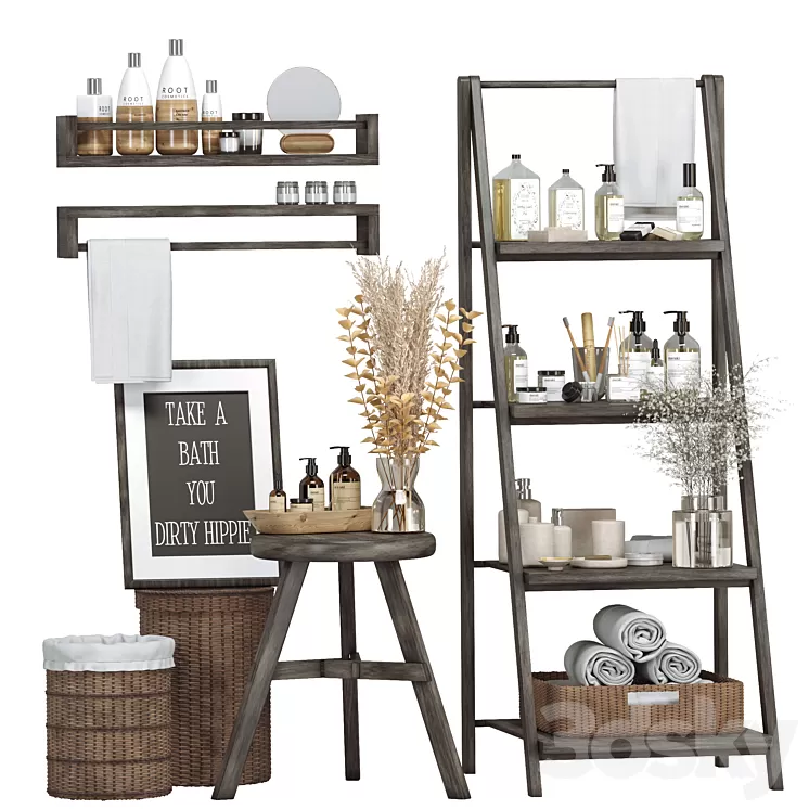 Bathroom Accessories 5 3D Model Free Download