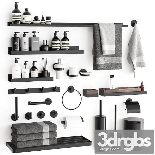 Bathroom Accessories 69 3D Model Download