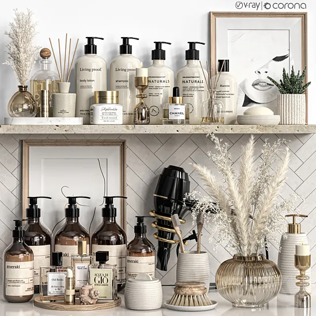 Bathroom accessories 71 3D Model Bathroom accessories 71 3D Model