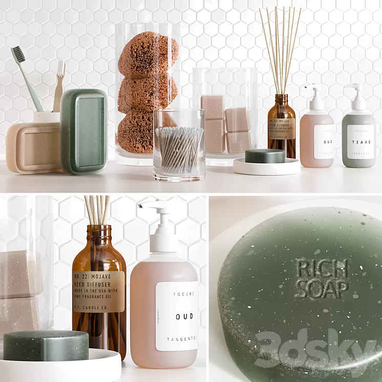 Bathroom Accessories 8 3D Model