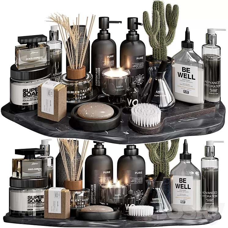 Bathroom accessories 9 3D Model Free Download