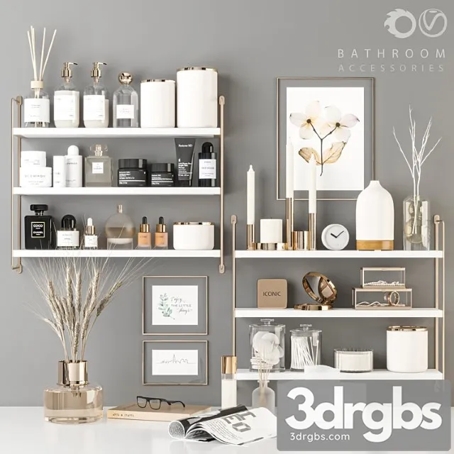 Bathroom Accessories 95 3D Model Download