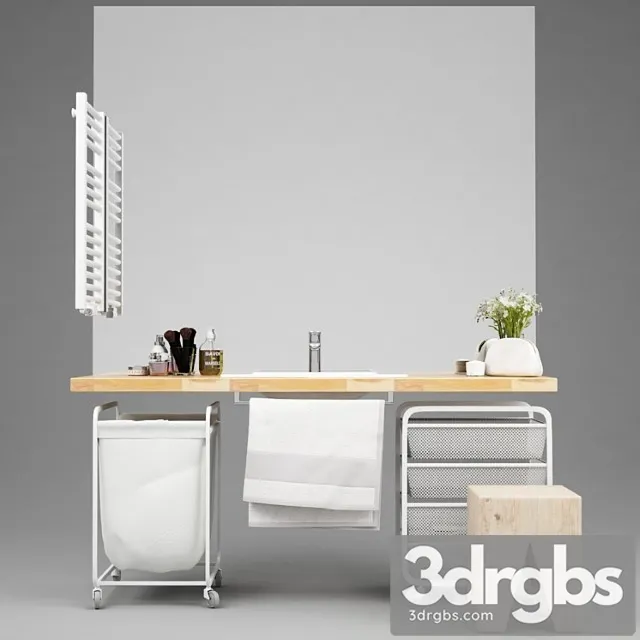 Bathroom Accessories and Furniture For The Bathroom 17 3D Model Download